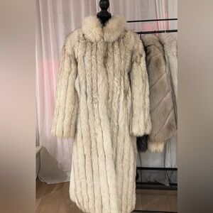 Vintage Full-Length Blue Fox Fur Coat